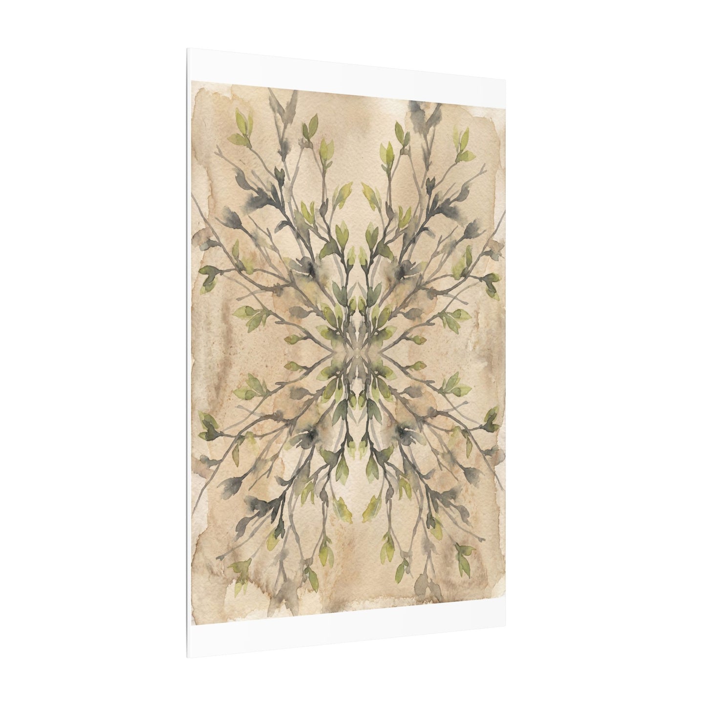 Shibui Shadow Play Canvas Art - Japandi Watercolor