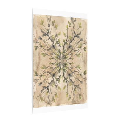 Shibui Shadow Play Canvas Art - Japandi Watercolor