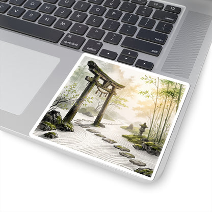 Spring Torii Gate Karesansui Sticker | Tranquil Decor