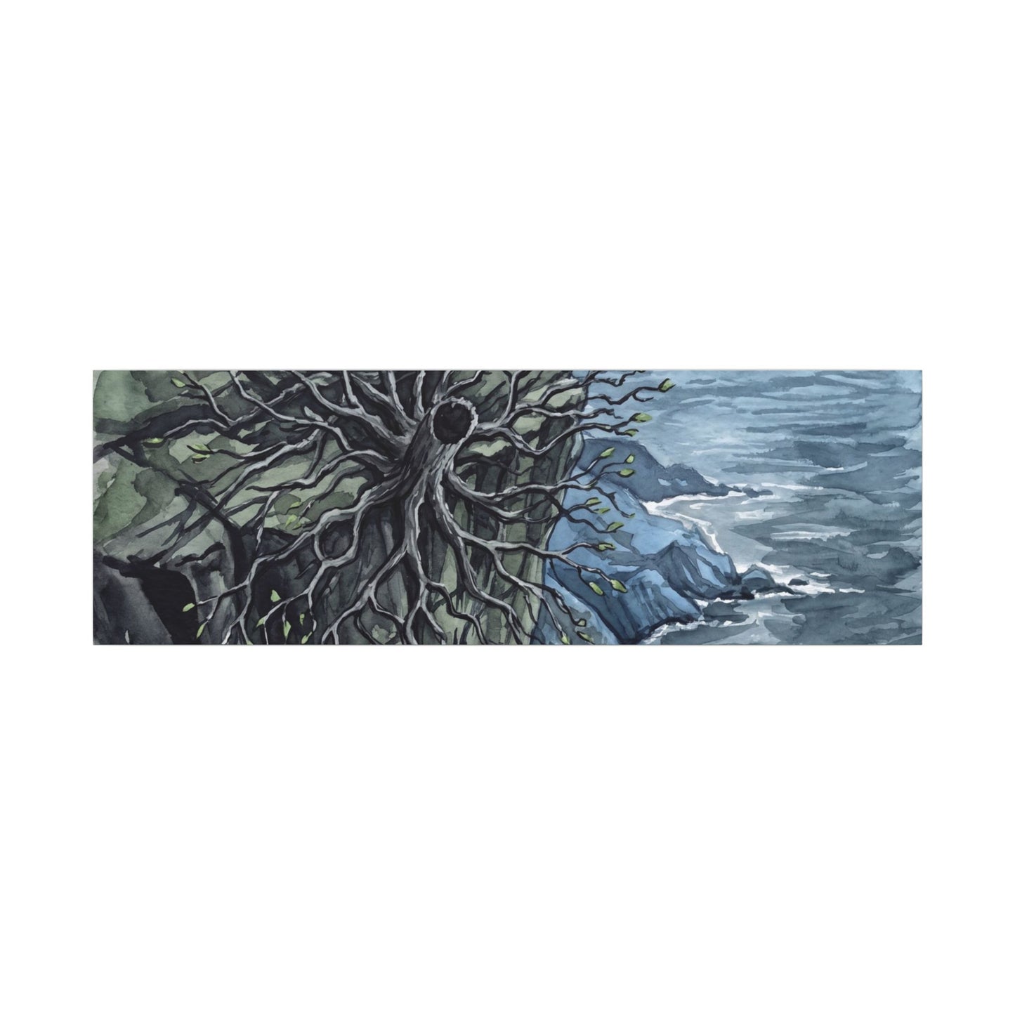Pine Tree Spring Canvas Art | Japandi Neutral Design