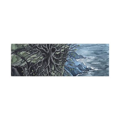 Pine Tree Spring Canvas Art | Japandi Neutral Design