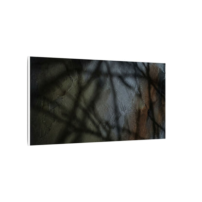 Shadow Play Dark Texture Canvas Art | Sophisticated Dark Japandi Art