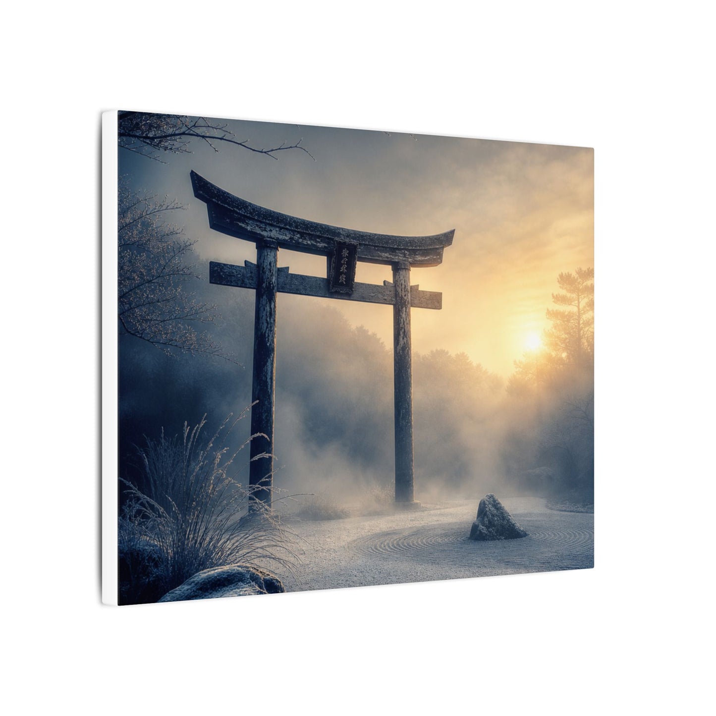 Zen Torii Gate in Golden Hour | Karesansui Canvas Art