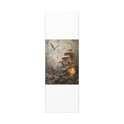 Wild Mushrooms Texture Canvas Art | Elegant Japandi Art
