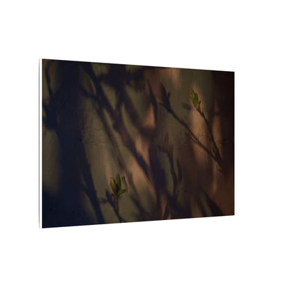 Candlelight Shadow Play Canvas Art - Dark Japandi Shibui