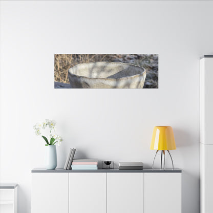 Dappled Ceramic Bowl Canvas Art - Japandi Fukinsei