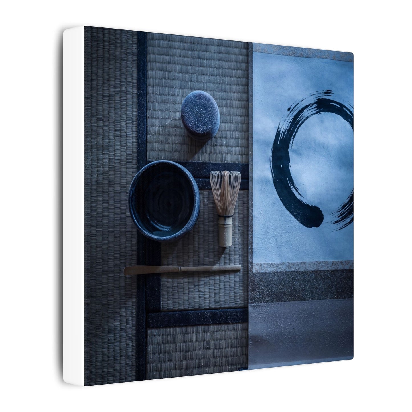 Tea Ceremony Enso Canvas Art | Calm Zen Art