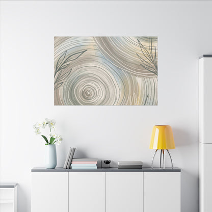 Kanso Water Ripple Canvas Art - Japandi Minimal Line