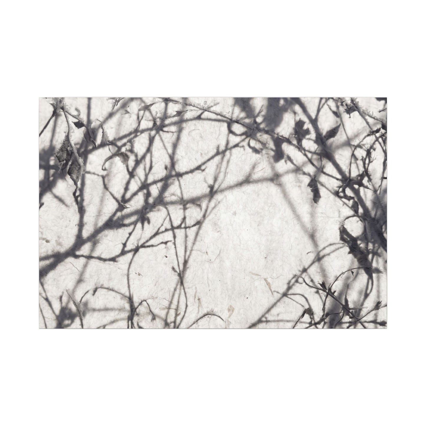 Winter Shadow Play Japanese Pattern Canvas Art | Elegant Decor