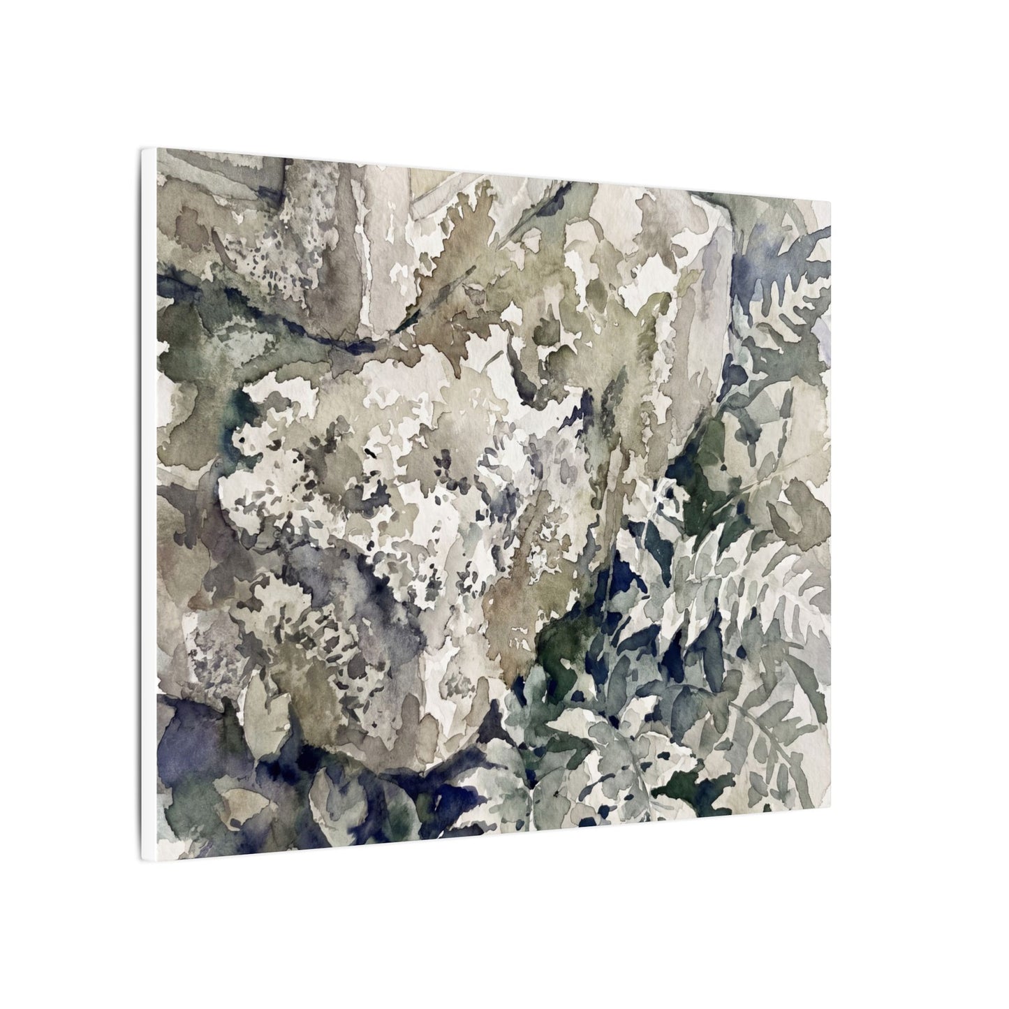 Stone Lantern Watercolor Canvas Art | Elegant Japandi Art