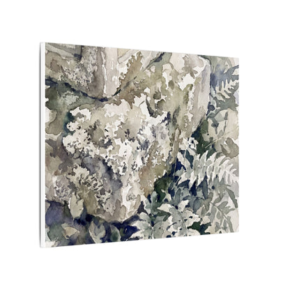 Stone Lantern Watercolor Canvas Art | Elegant Japandi Art