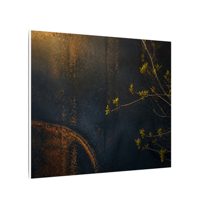 Spring Rust Patina Dark Texture Canvas Art | Moody Decor