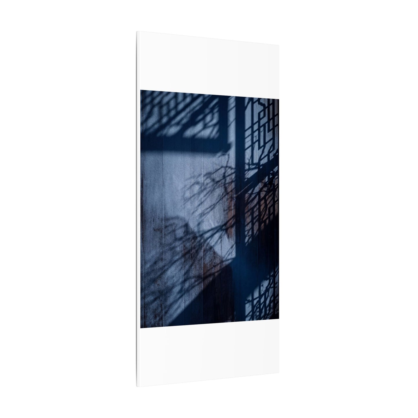 Shadow Play Moody Minimal Canvas Art | Moody Dark Japandi Art