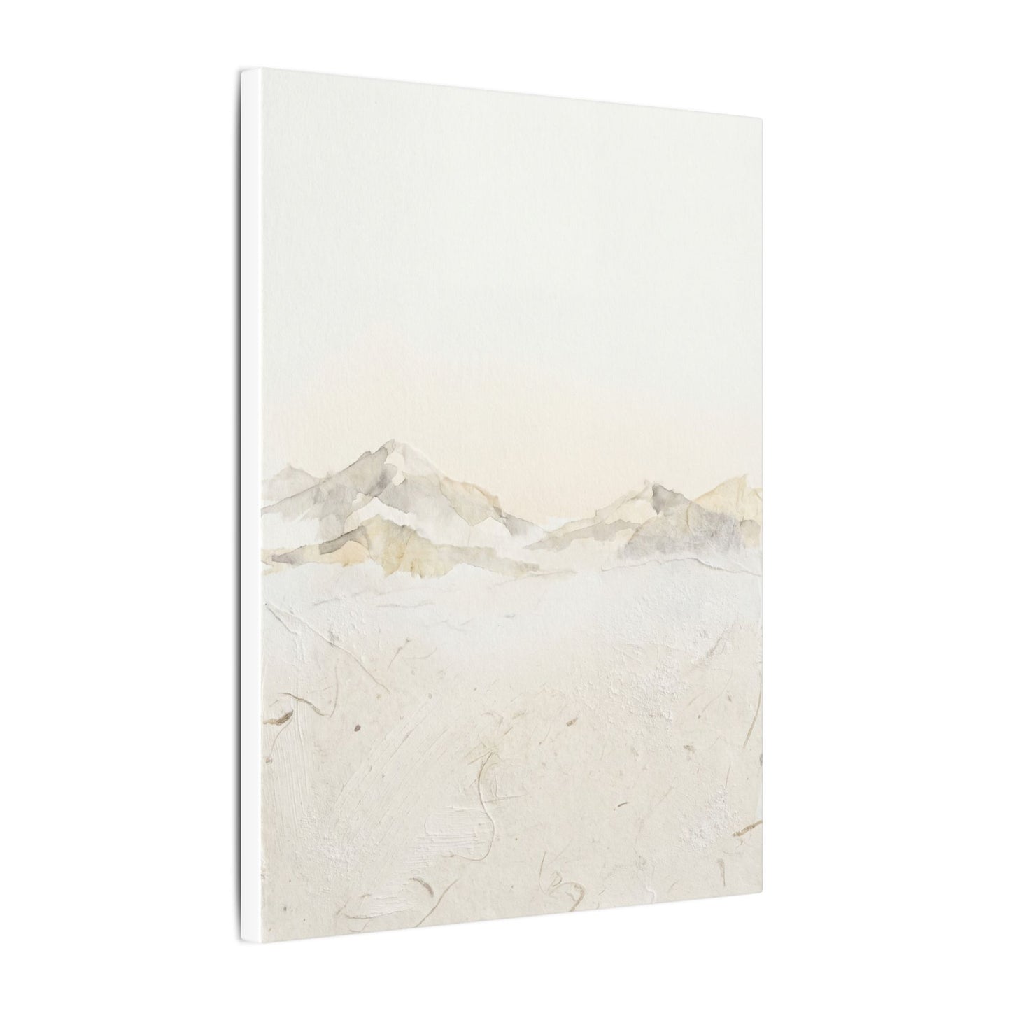 Mountain Mist Winter Canvas Art | Japandi Warm Design