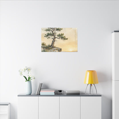 Pine Tree Canvas Art | Summer Japandi Texture Art
