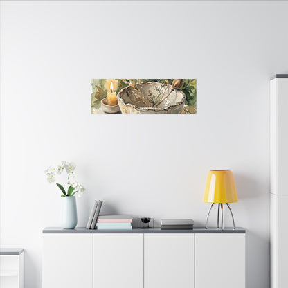 Ceramic Bowl Summer Canvas Art | Japandi Elegant Design