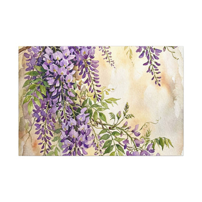 Wisteria Spring Canvas Art | Japandi Cozy Design Art Print