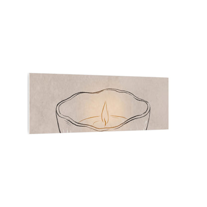 Ceramic Bowl Minimal Line Canvas Art | Neutral Japandi Art