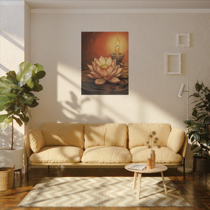 Fukinsei Dried Flowers Canvas Art - Japandi Texture