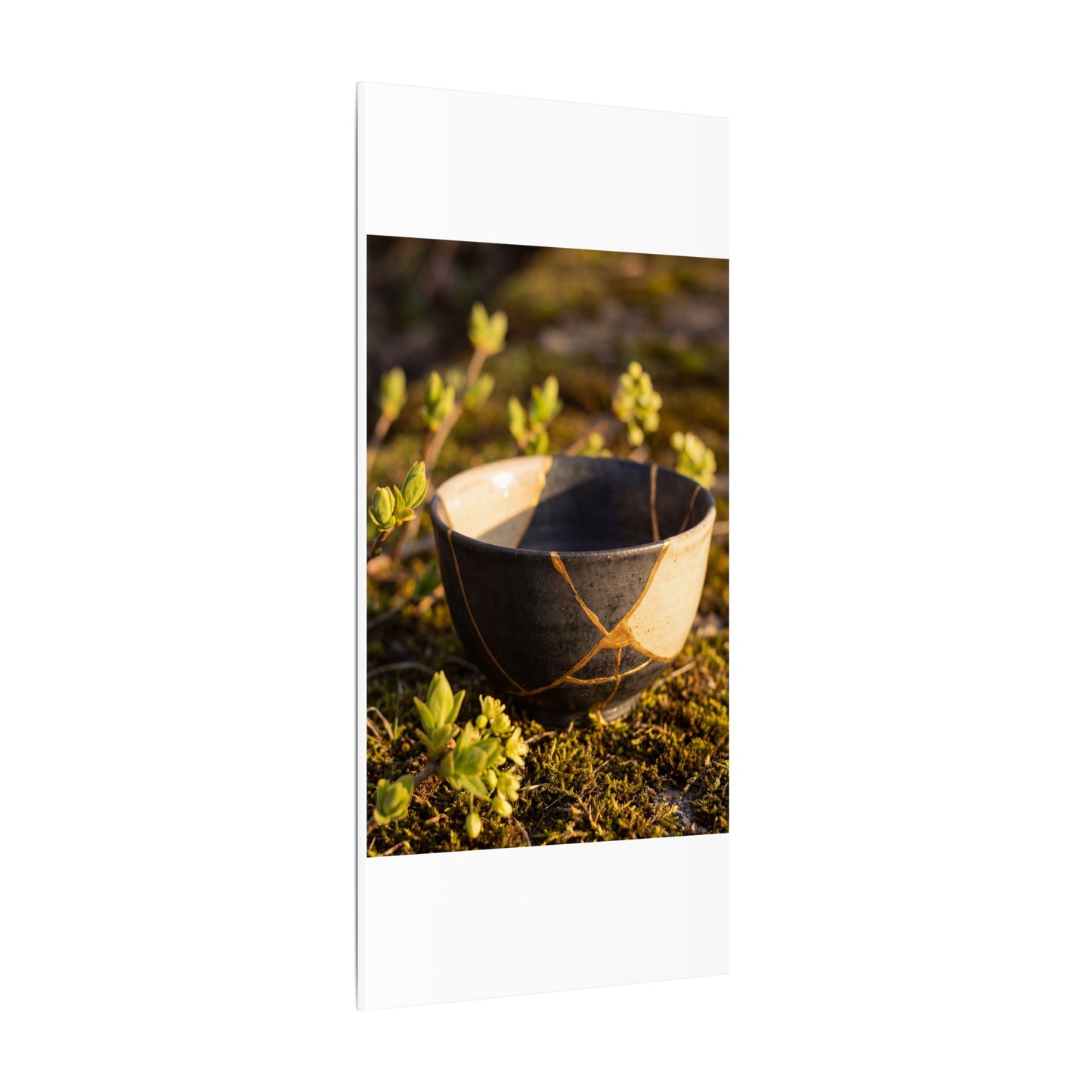 Seijaku Broken Pottery Canvas Art - Kintsugi Gold Repair