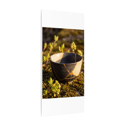 Seijaku Broken Pottery Canvas Art - Kintsugi Gold Repair