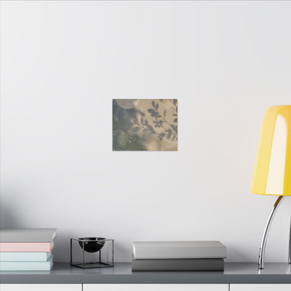 Japandi Shadow Play in Moonlight | Texture Canvas Art