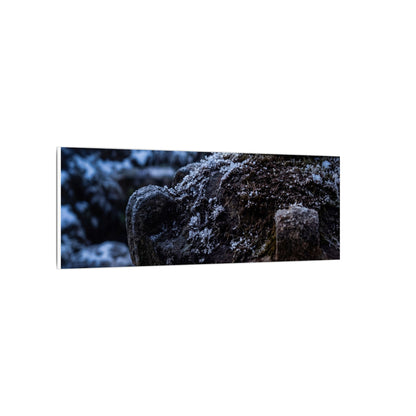 Moody Stone Lantern Canvas Art - Shadow Zen Dark Japandi