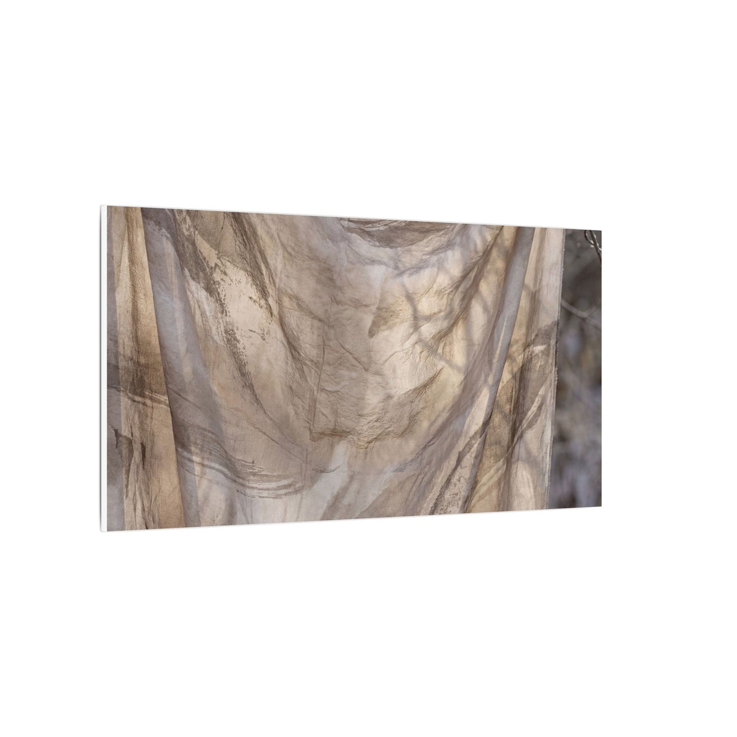 Ma Silk Drape Canvas Art - Japandi Japanese Pattern