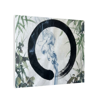 Zen Incense Smoke in Moonlight | Enso Canvas Art