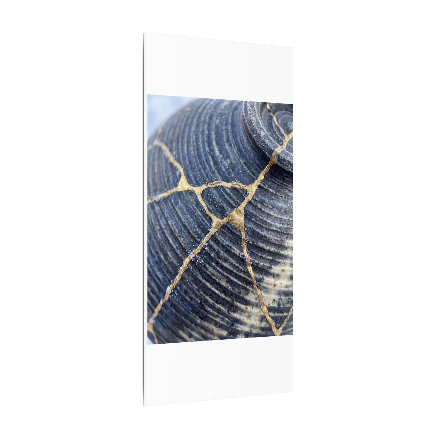 Shibui Water Ripple Canvas Art - Kintsugi Gold Repair