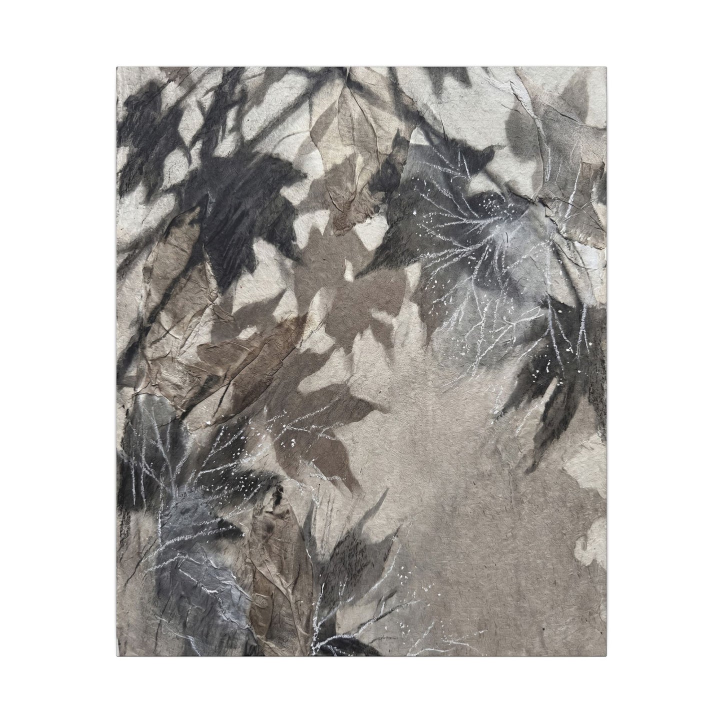 Shadow Play Texture Canvas Art | Cozy Japandi Art