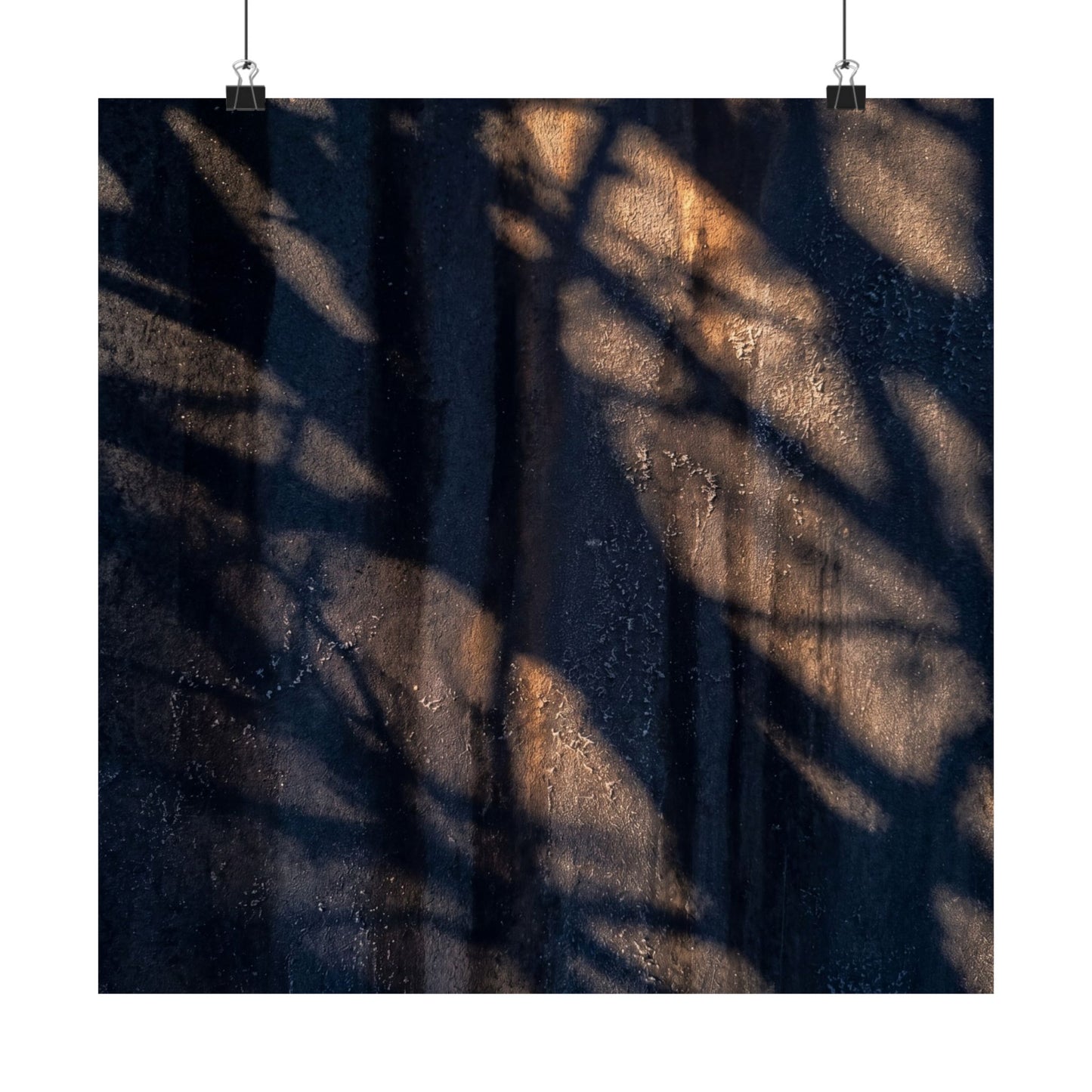 Shadow Play Shadow Zen Wall Art Print | Sophisticated Dark Japandi Art
