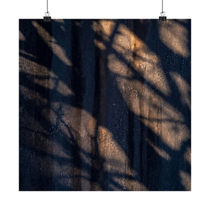 Shadow Play Shadow Zen Wall Art Print | Sophisticated Dark Japandi Art