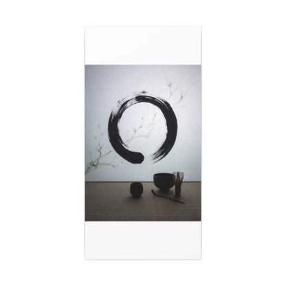 Tea Ceremony Enso Canvas Art | Peaceful Zen Art