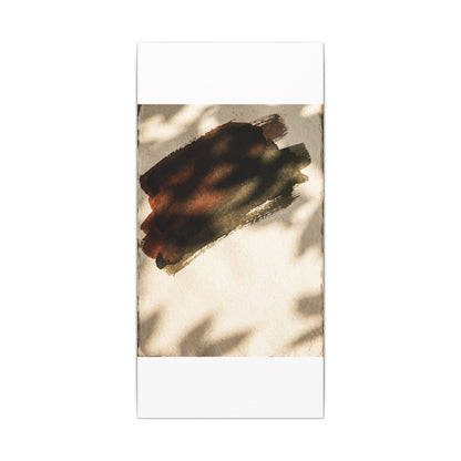 Ink Brushstroke Canvas Art | Summer Dark Japandi Moody Minimal Art