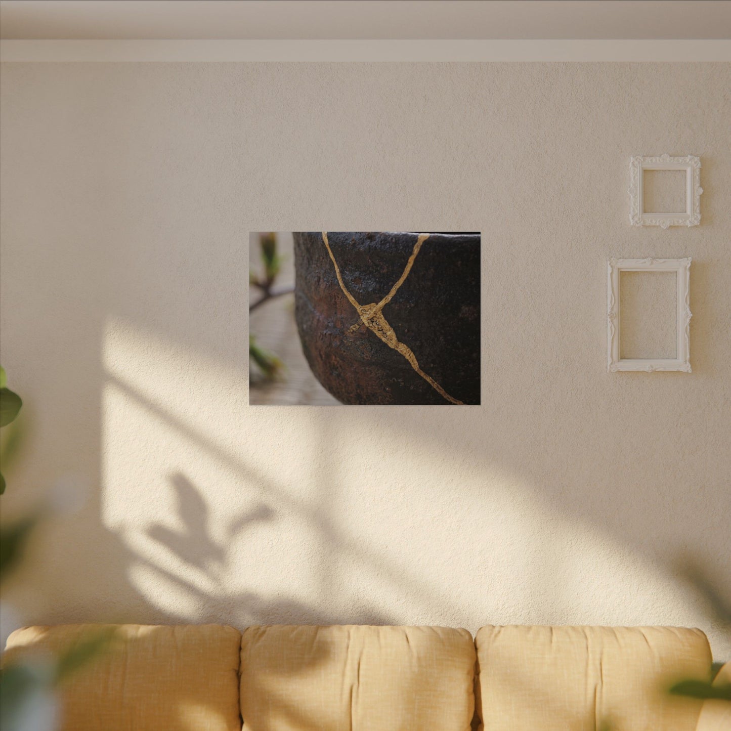 Dawn Tea Ceremony Canvas Art - Kintsugi Mono No Aware