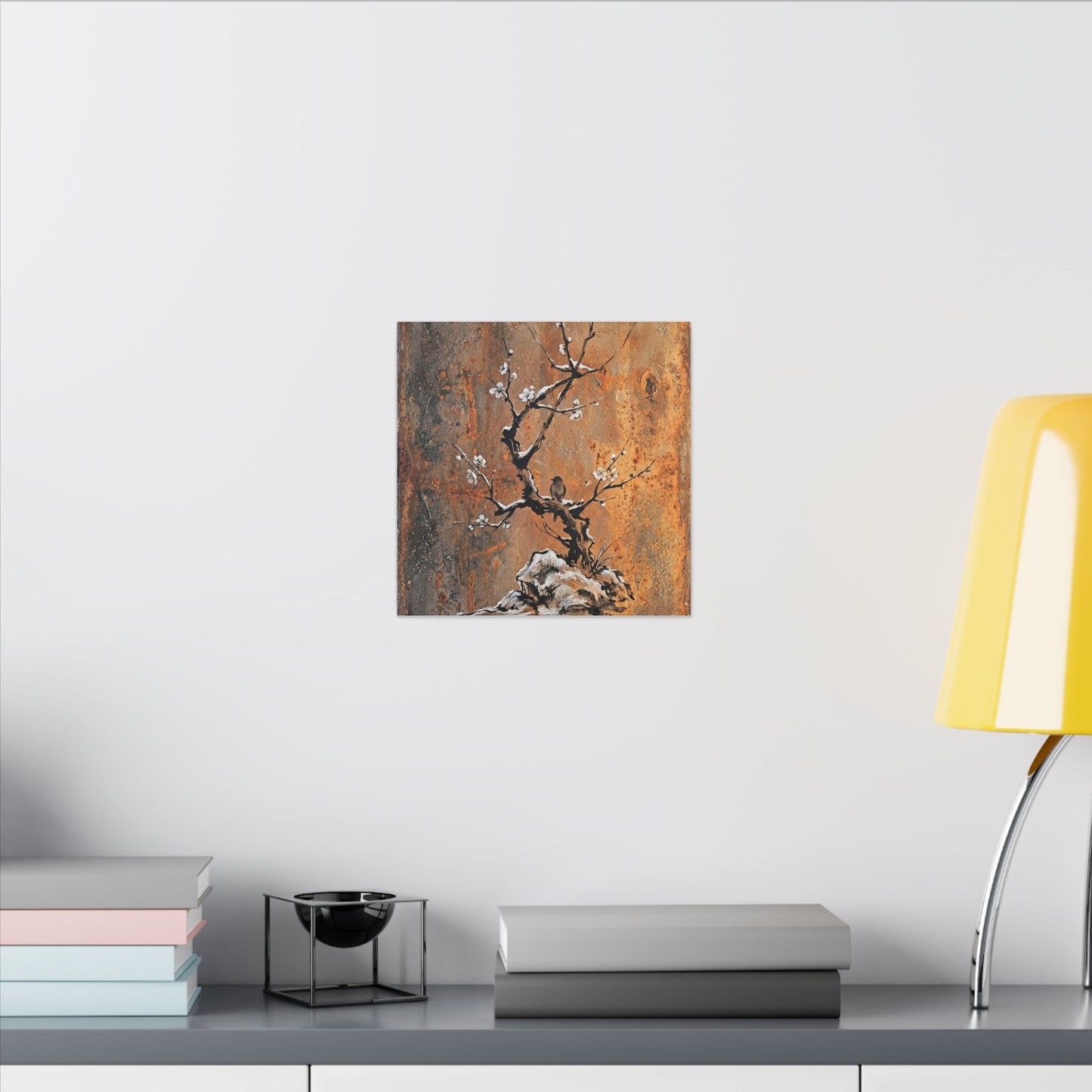 Datsuzoku Rust Patina Canvas Art - Zen Sumi E
