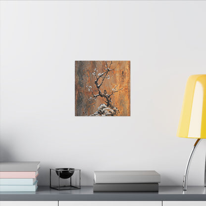 Datsuzoku Rust Patina Canvas Art - Zen Sumi E