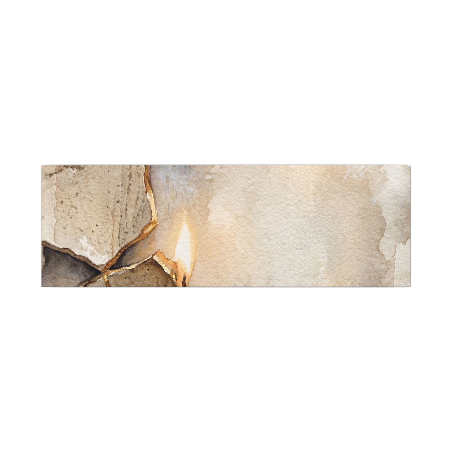 Broken Pottery Winter Canvas Art | Japandi Warm Design