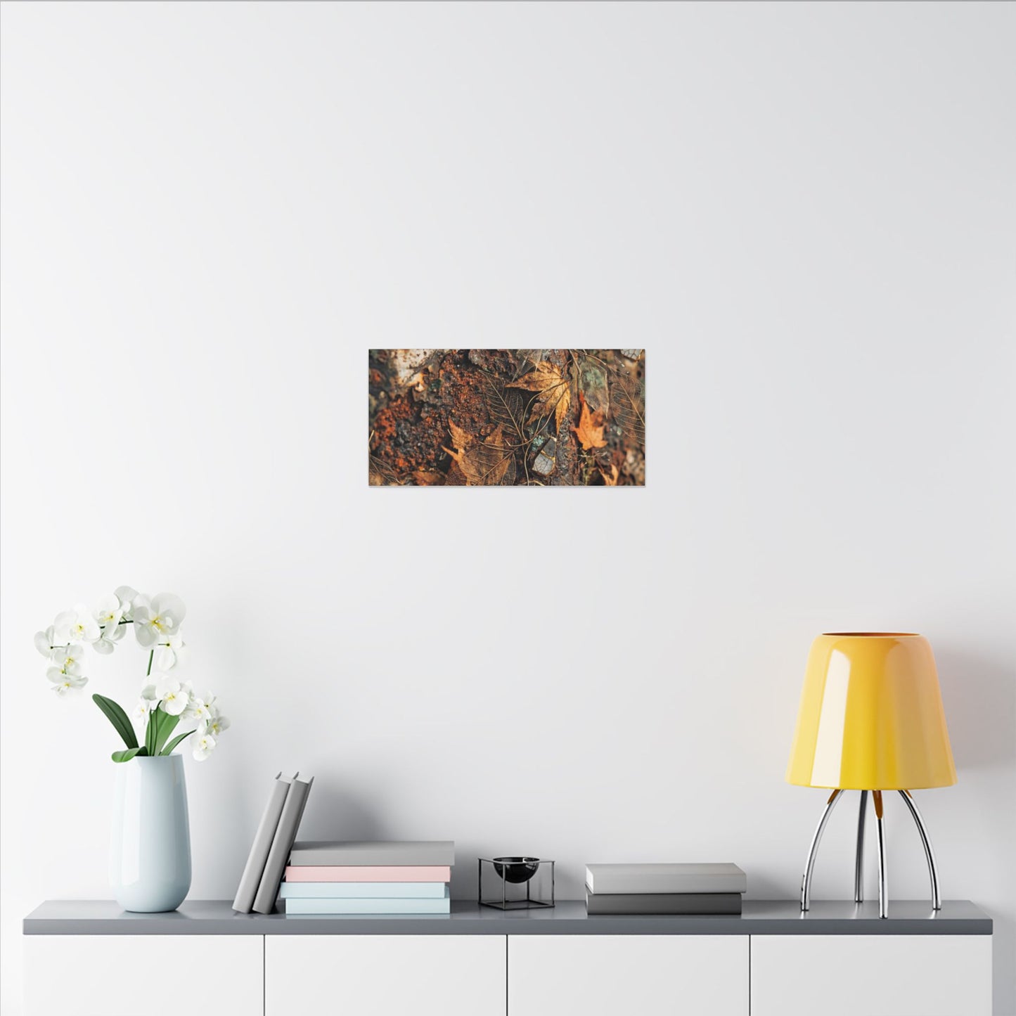 Rust Patina Canvas Art | Autumn Japandi Texture Art