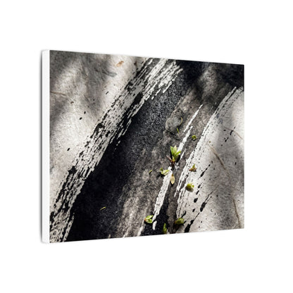 Ink Brushstroke Canvas Art | Spring Dark Japandi Moody Minimal Art