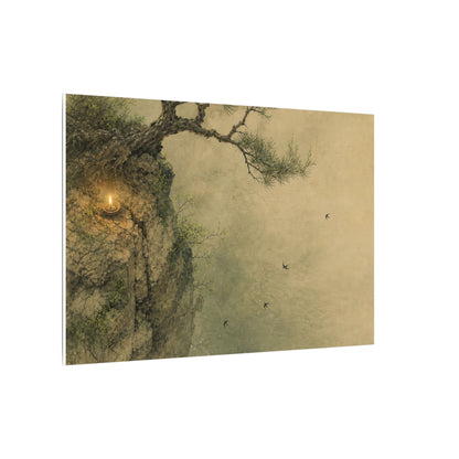 Spring Pine Tree Minimal Line Canvas Art | Earthy Decor