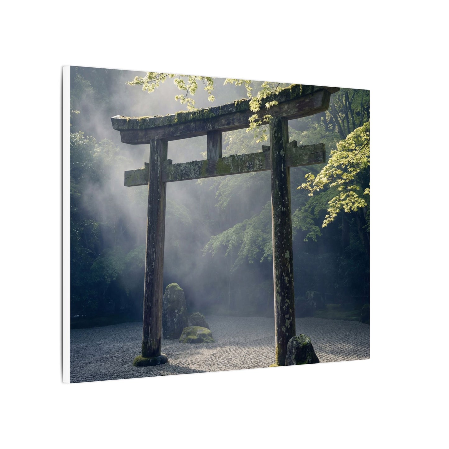 Torii Gate Canvas Art | Spring Zen Karesansui Art