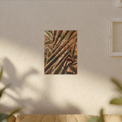 Paper Fold Autumn Canvas Art | Japandi Earthy Design