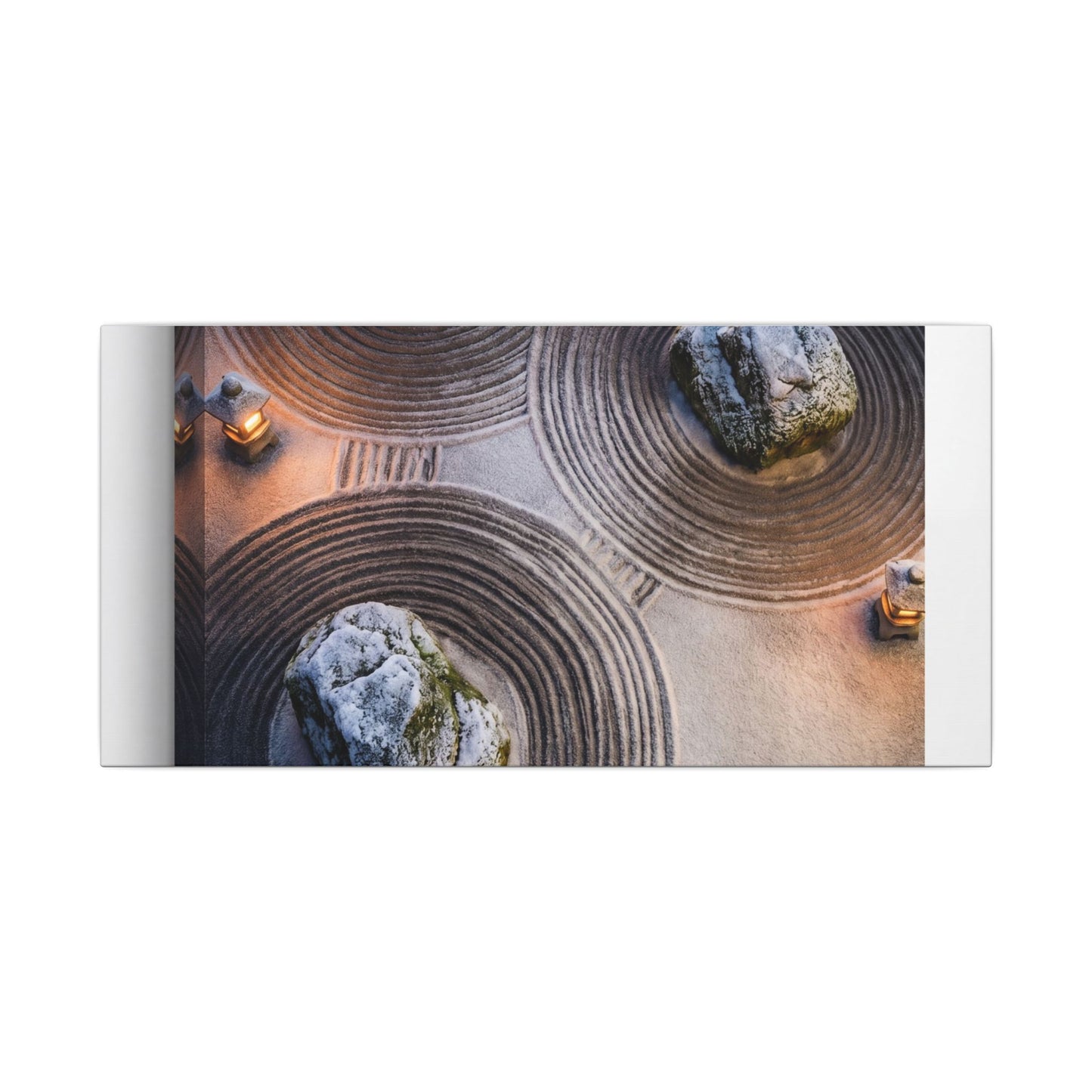 Candlelight Rock Garden Canvas Art - Japandi Ma