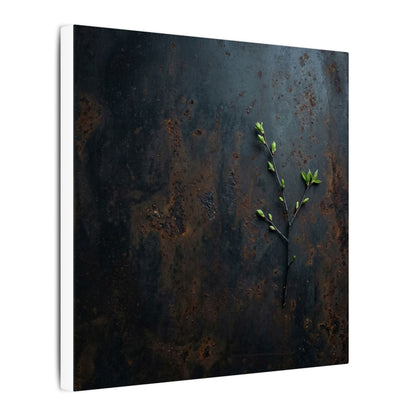Rust Patina Moody Minimal Canvas Art | Moody Dark Japandi Art