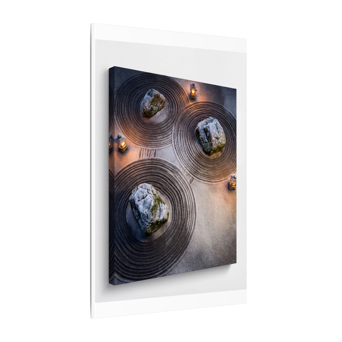 Candlelight Rock Garden Canvas Art - Japandi Ma