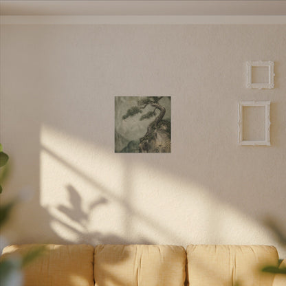 Fukinsei Pine Tree Canvas Art - Japandi Texture