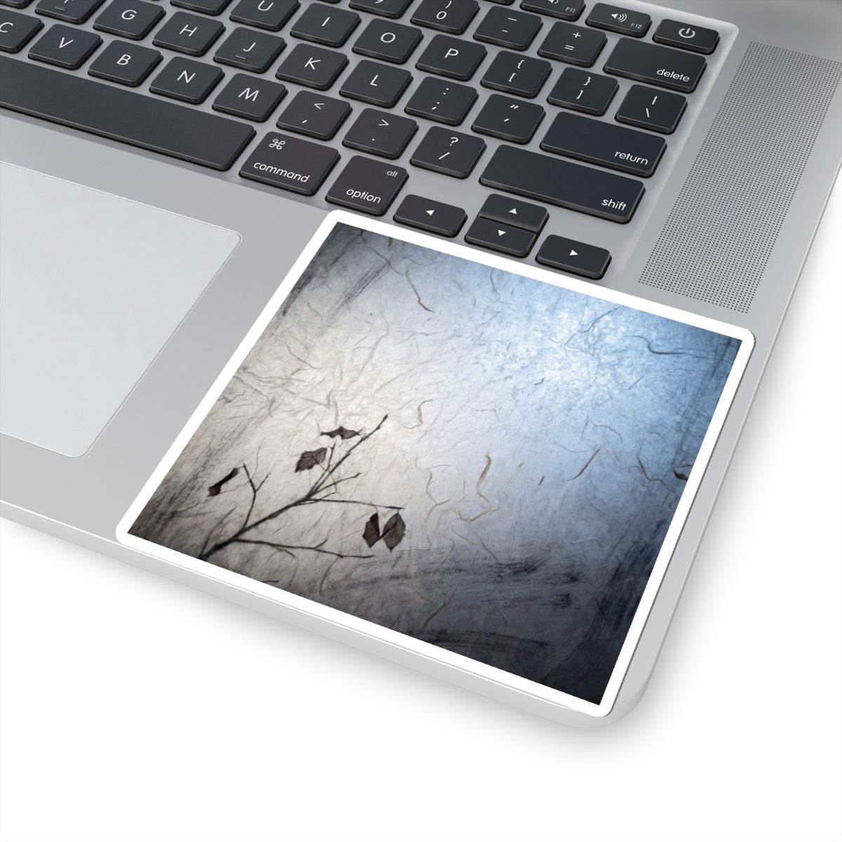 Shoji Screen Sticker | Winter Japandi Texture Art Art Print