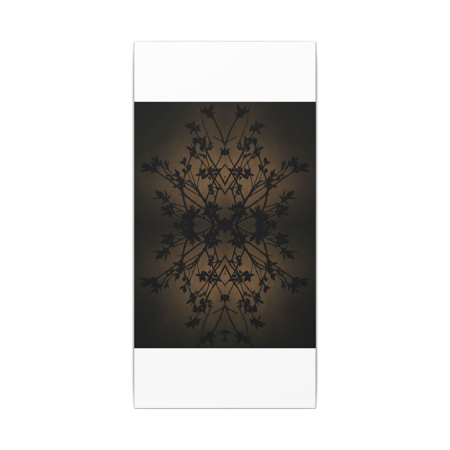 Golden Hour Shadow Play Canvas Art - Dark Japandi Seijaku